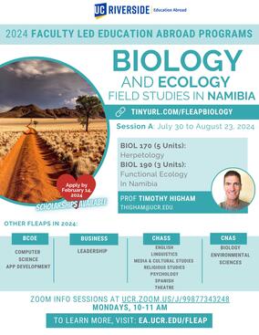 Biology and Ecology Field Studies in Namibia